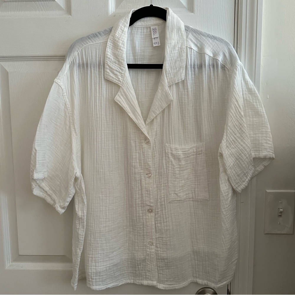 Target Stars Above button down lounge shirt XXL